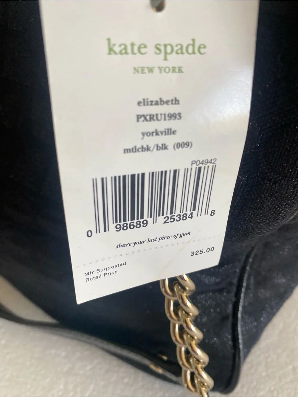 Kate Spade Yorkville Elizabeth Bag NWT (Style PXRU1993)